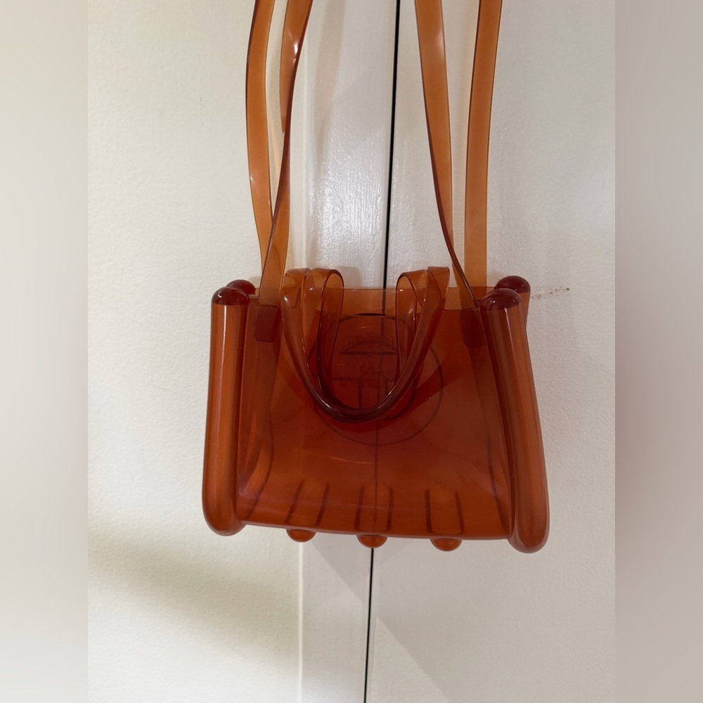 Telfar Translucent Amber-Brown Logo Crossbody - Picture 4 of 5